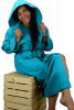Szlafrok ARTG Robezz® Hooded Waffle Bathrobe AR028 Deep Blue